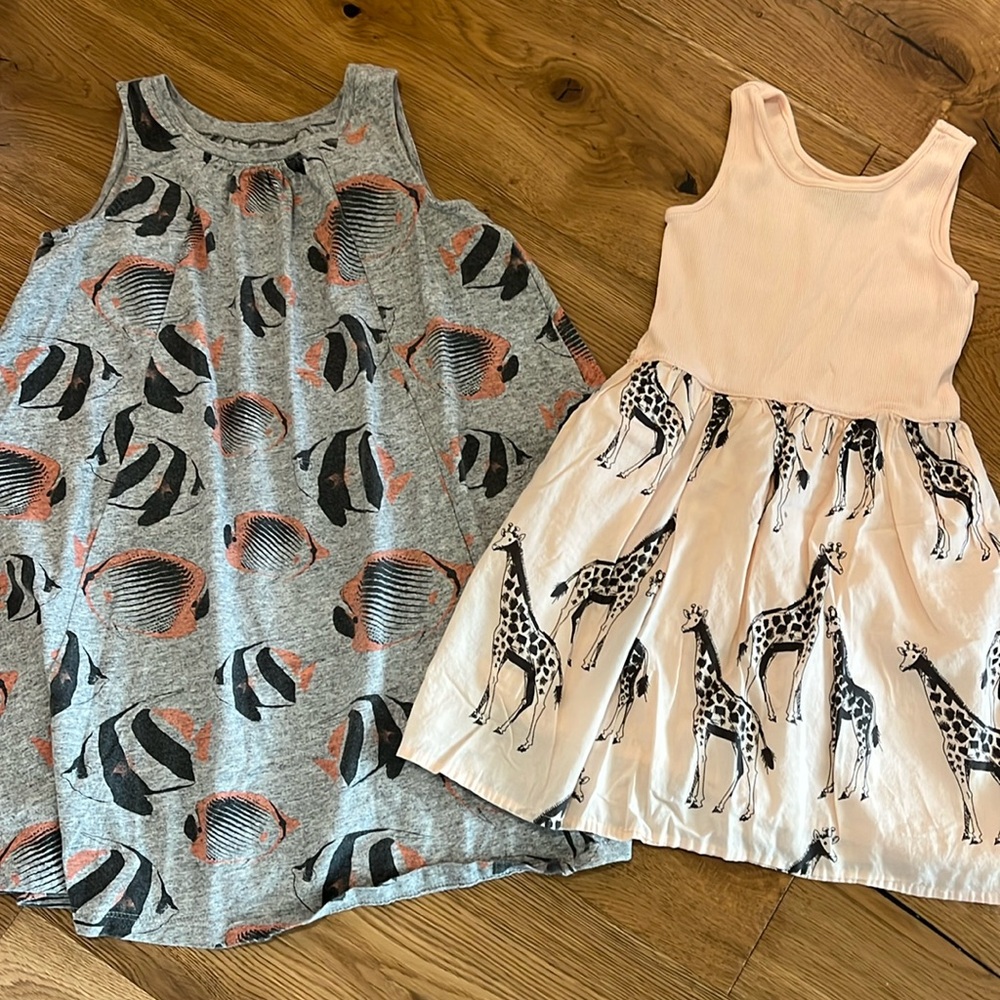 Pair of sleeveless summer dresses